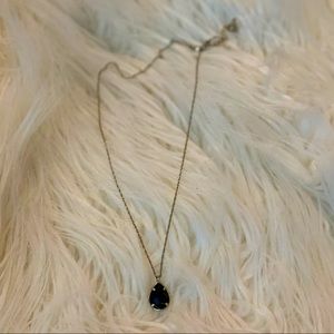 Kendra Scott Black and Gold Necklace